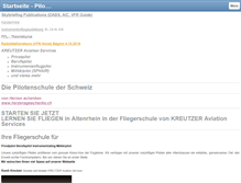 Tablet Screenshot of kreutzer-aviation.ch